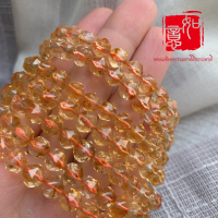 January20th ซาจิง SC013 กำไลหินมงคล ซิทริน 6mm #ของแท้ของธรรมชาติสีธรรมชาติ