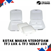 Styrofoam Nasi Sekat / Polos LUX isi 100 pcs