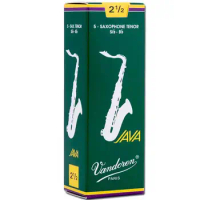 Original Vandoren JAVA Bb Tenor Saxophone Reed Green box 2.0/2.5/3.0/3.5【5 reeds/box】Lowest price on this platform