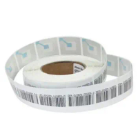 1000PCS Anti-theft Label RF8.2MHZ Soft Label 4x4cm Commodity Anti-theft Barcode Supermarket Anti-theft Sticker EAS