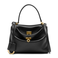 【Balenciaga 巴黎世家】795456 Rodeo系列 小牛皮金扣MINI手提斜背包(黑色)
