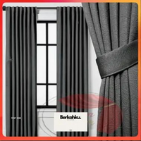 [PROMO PRODUK] Gorden Blackout Premium Polos Import Gordeng Jendela Dan Pintu Minimalis 6 Glombang P