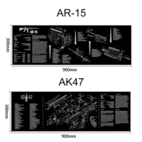 Gun Cleaning Rubber Mat AR15 AK47 Remington 870 GLOCK 3D M92 PX4 1911 3D CZ-75 CZ Shadow SA HK USP M&amp;P Punisher