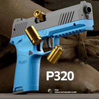 P320 Shell Ejection Pistol Airsoft Launcher Continuous Firingt Pistol Soft Dart Bullet Toy Gun CS Outdoor Weapon for Kids Adult