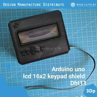 kesing Arduino with LCD keypad shield Case putih