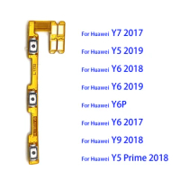 5PCS For Huawei Y5 Y6 Y7 Y9 2018 2019 Y6P Y7P Y8S Y8P Y9S Volume Button Power Switch On Off Key Ribbon Flex Cable