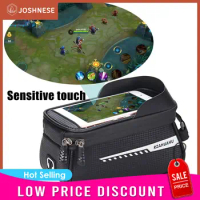 Bag For Phone Cycling Top Front Tube Frame Bag Waterproof Case Storage Touch Screen MTB Tube Hard Shell Front Beam Bag