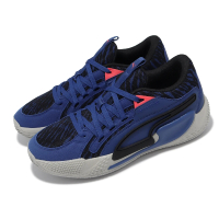 PUMA 籃球鞋 Court Rider Clydes Closet 藍 黑 橘 低筒 男鞋(379096-01)