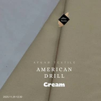 [0.5 METER] Kain American Drill - Bahan Seragam Kantor Kerja Sekolah High Quality Full Mercerized & 