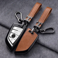 Car Key Case Cover Bag For Bmw F20 G20 G30 X1 X3 X4 X5 G05 X6 X7 G11 F15 F16 G01 G02 F48 Accessories Holder Shell Keychain