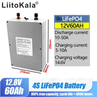 LiitoKala 12v 60ah lifepo4 battery pack 12.8v lifepo4 lithium 12v 60ah LiFePO4 battery Iron phosphate battery