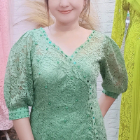 Atasan kebaya hijau sage. Atasan kebaya. Kebaya simpel furing. Kebaya lengan balon