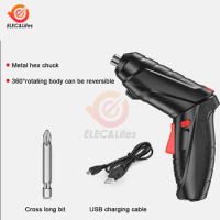 Electric Screw Driver Drill 3.6V 1300mAh Cordless Mini with LED Light for Furniture Installation / Screwing /Wood Punching