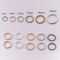 300Pcs 6mm 14K Gold Jump Ring Jump Rings for Jewelry Making Gold