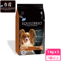 【Equilibrio 尊爵】機能天然糧 特級熟齡犬 1kg x3(寵物 成犬 老犬 高齡犬 狗 飼料)