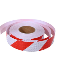 Bicycle Sticker Red White Strip Shinny Reflector For Things Road Safety Warning Sign 5cmx10m Conspicuity Reflective Marking Tape