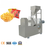 Automatic Cheetos Corn Curl Kurkure Extrusion Process Line Frying Corn Snacks Food Extruder Making Machine