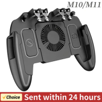 For PUBG Mobile Joystick Controller L1R1 Trigger Gamepad for iOS Android Six 6 Finger Call of Duty Mobile Gamepad Cooling Fan