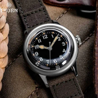 THORN A11 Retro Military Watch Titanium NH35 Movement Automatic Sapphire Crystal 200M Waterproof 36mm Men Homage Wristwatch