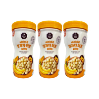 【Bonjuk 本粥】Baby Bon 9M+泡芙米餅 香蕉3罐組 50g/罐(韓國原裝進口 大米餅 無添加 入口即融 韓國產大米)
