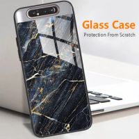 For Samsung A80 Case Tempered Glass Back Cover Phone Case For Samsung Galaxy A80 Cases for Galaxy A 80 A805F A805 bumper Fundas