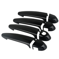 4Pcs ฝาครอบมือจับประตูด้านนอก Trim Gloss Black สำหรับ BMW E87 E90 E91 E92 E93 X6 X1 X2 X3 X4รถ-จัดแต