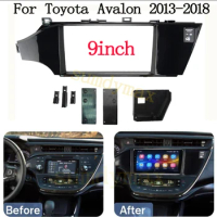 9 inch 2din Car Radio Fascia Panel for Toyota Avalon 2013-2018 Android Radio Dashboard Kit Face Plate Fascia Frame