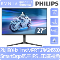 PHILIPS 27M2N5500 27型 2K IPS 180Hz 廣視角螢幕(HDMI/HDR/內建喇叭)