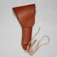 WWII WW2 US Army M1911 Cavalry Leather Holster cavalerie Pistol Scabbard Brown