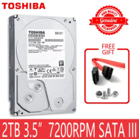 TOSHIBA 2TB Hard Drive Disk 2000GB 2 TB Internal HD HDD Harddisk 7200 RPM 64M Cache 3.5" 35 SATA III