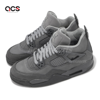 Nike 休閒鞋 Air Jordan 4 Retro SE GS 大童 女鞋 灰 Wet Cement 4代 HM8965-001