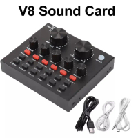 [จัดส่งทันที] ซาวด์การ์ดเสียงV8 Sound card มีบลูทูธเกรดAซาวด์การ์ดเสียงV8