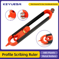 Profile Gauge Profile Scribing Ruler Lockable And Adjustable Contour Gauge Abs Plastic Contour Copying Gauge Measurement Tools