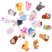 18 Pcs Children Toys for Kids Educational Story Time Finger Puppets Hand Play House Accessories