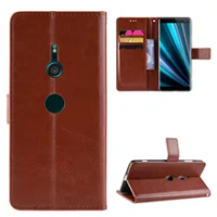 New For Sony Xperia XZ3 Case Retro Wallet Flip Style Glossy PU Leather Protective Phone Cover For Sony Xperia XZ3 XZ 3 Back Case