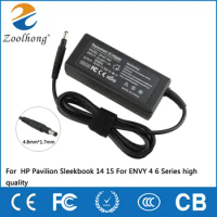 19.5V 3.33A 65W laptop AC power adapter charger for HP notebook HP Pavilion Sleekbook 14 15 For ENVY 4 6 Series high quality