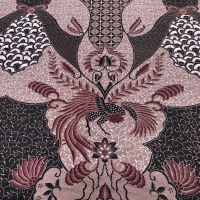 Sisik Kain Batik Premium Motif Elegan Warna Coklat Muda dan Hitam Cocok untuk Pakaian Formal