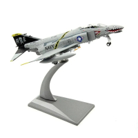 Diecast 1:100 Scale USAF Squadron F-4 F4 F4B F-4B Phantom Strike Fighter Model Metal Toy Aircraft fo