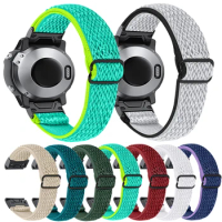 Essidi 20mm Elastic Nylon Strap For Garmin Fenix 7S 6S Pro 5S Plus Woven Sports Watch Band Loop For Garmin Fenix 7S Clasp