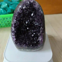 1kg Large Amethyst Cluster Geode Crystal Quartz Cut Base Amethyst Specimen Uruguay