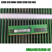 1PCS RAM For SK Hynix Memory 32GB 32G DDR4 2RX8 3200 ECC REG HMAA4GR7AJR8N-XN