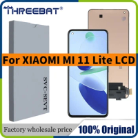 6.55" Original AMOLED For Xiaomi Mi 11 Lite 4G 5G LCD Display Touch Screen Digitizer For Mi 11 Lite 5G NE LCD Replacement