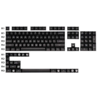 127 Keys ABS Keycaps For Cherry Mx Switch Mechanical Keyboard Filco Black Key Cap Replace DIY Keyboard Decoration
