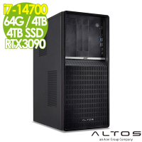 Acer 宏碁 Altos P130F9 商用工作站 (i7-14700/64G/4TB+4TB SSD/RTX3090-24G/700W/W11P)