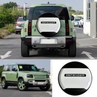 Fuji White Rear Spare Tire Tyre Cover Fits For LR Defender 130 110 90 2020-2023