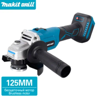 18V 125 MM Cordless Brushless Angle Grinder Variable Speed Cutting Machine Adaptation For Makita battery 1830 1840 1850 1860
