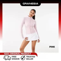 (GRANESIA) Jaket Olahraga Slim Fit Anko Active Womens Long Sleeve Ultrasoft Jacket|Jaket lari Muslim