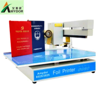 Amydor 3025 A4 Automatic Gold Foil Printing Machine Digital Hot Foil Stamping Printer with CE amd3025 for thesis hard cover