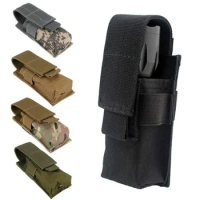 Tactical Single/Double Pistol Mag Pouch Outdoor Molle Open-Top Magazine Pouch for Glock M1911 92F