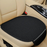 Universal Anti-slip Car Seat Cover Auto Seat Front Seat Protector Cushion Linen Fabric Car Interior Accessories Vehicle Supplies